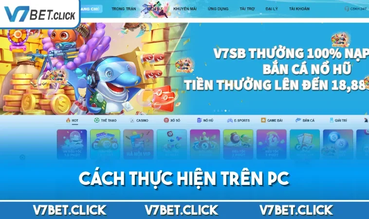 Cách thực hiện trên PC