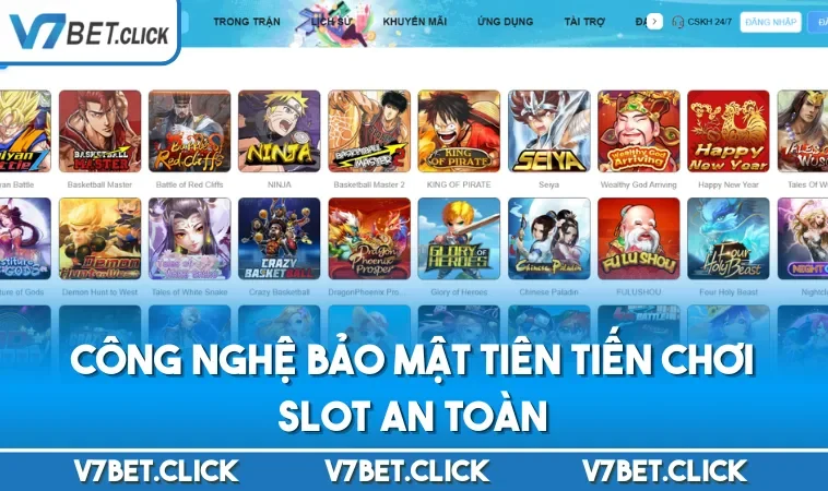 Công nghệ bảo mật tiên tiến chơi slot an toàn