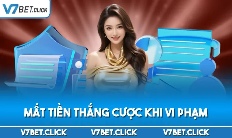 Mất tiền thắng cược khi vi phạm