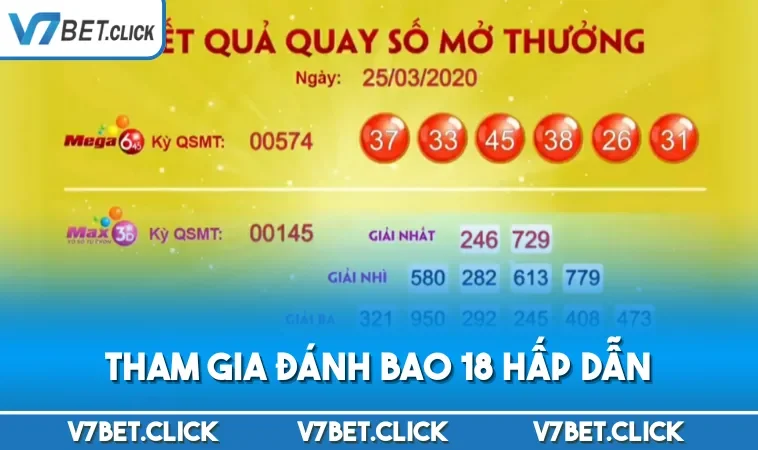 Tham gia đánh bao 18 hấp dẫn