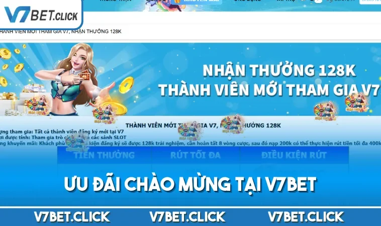 Ưu đãi chào mừng tại V7BET